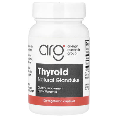 Thyroid, 40 mg, 100 Vegetarian Capsules
