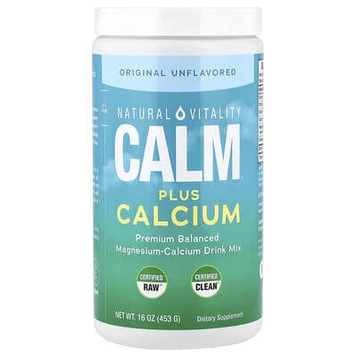 MaxCalm® премиальная смесь для напитков с кальцием, без вкуса, 16 oz (453 g)