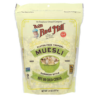 Безглютеновая тропическая мюсли, манго-кокос, 14 oz (397 g)