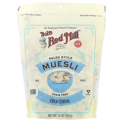 Bob's Red Mill мюсли, холодные сухие завтраки, в стиле Paleo, 14 oz (397 g)