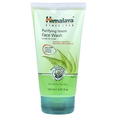 Himalaya Purifying Neem средство для умывания лица, для нормальной и жирной кожи, 5.07 fl oz (150 ml)
