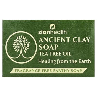 Ancient Clay Bar Soap с маслом Tea Tree, без ароматизаторов, 6 oz (170 g)