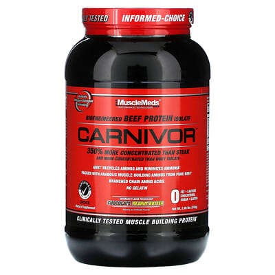 Carnivor™, Bioengineered Beef Protein Isolate, Chocolate Peanut Butter, 2.06 lbs (938 g)
