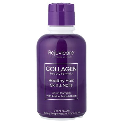 Collagen Beauty Formula Жидкий комплекс с аминокислотами и биотином, виноград, 16 fl oz (473 ml)