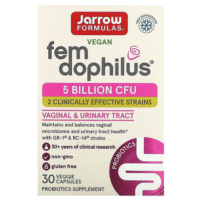 Vegan Fem Dophilus®, 5 Billion CFU, 30 веганских капсул