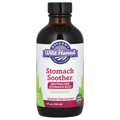 Stomach Soother™ без спирта, мята, 4 fl oz (118 ml)