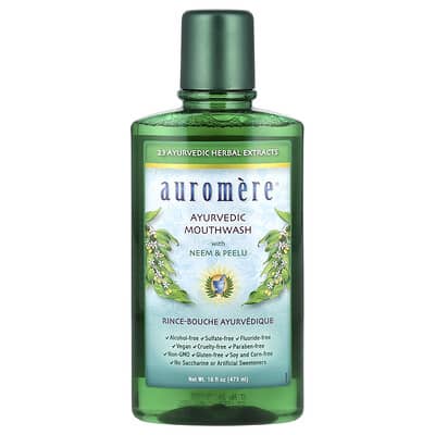 Ayurvedic Mouthwash with Neem & Peelu, Alcohol-Free, 16 oz (473 ml)