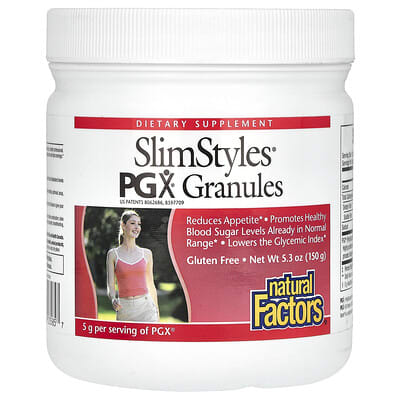 Natural Factors SlimStyles PGX гранулы, Unflavored, 5.3 oz (150 g)