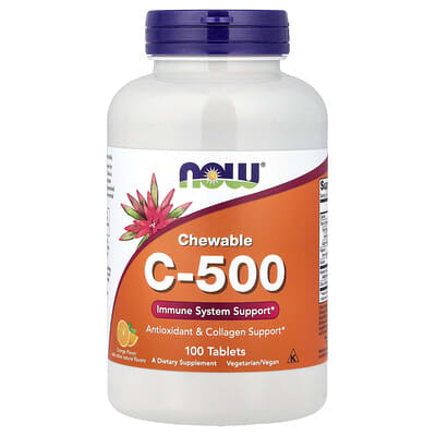 Chewable Vitamin C-500, Orange, 100 Tablets
