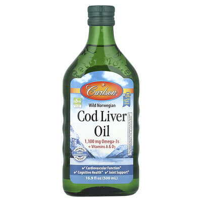 Wild Norwegian Cod Liver Oil рыбий жир, 500 ml