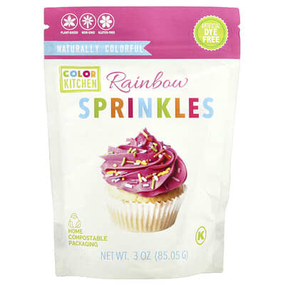 Цветная кондитерская посыпка Rainbow Sprinkles, 3 oz (85.05 g)