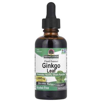 Экстракт листьев гинкго, без спирта, 60 ml