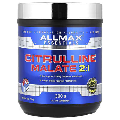 Цитруллин малат 2:1 ALLMAX Essentials, 10.58 oz (300 g)