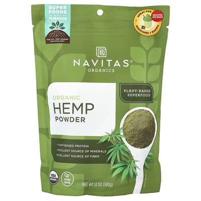 Navitas Organics порошок органической конопли, 12 oz (340 g)