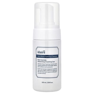 Rich Moist Foaming Cleanser, 3.38 fl oz (100 ml)