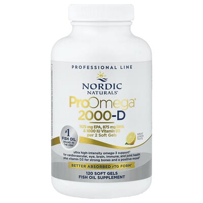 ProOmega® 2000-D, Lemon, 120 Soft Gels