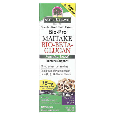 Bio-Pro Maitake Bio-Beta-Glucan, без спирта, 15 mg, 2 fl oz (60 ml)