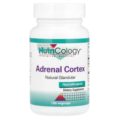 Adrenal Cortex, 100 Vegicaps (100 mg per Capsule)