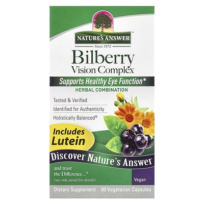 Bilberry Vision Complex, 60 вегетарианских капсул
