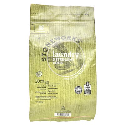 Стиральный порошок Stoneworks Laundry Detergent Pods Olive Leaf 50 Loads 1.65 lbs (750 g)