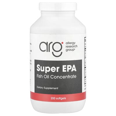 Концентрат рыбьего жира Super EPA, 200 мягких капсул Allergy Research Group