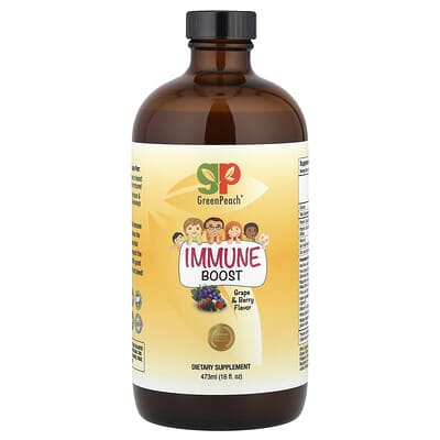 Immune Boost, виноград и ягоды, 16 fl oz (473 ml)