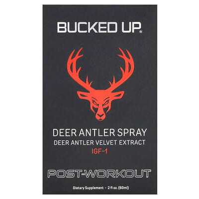 Bucked Up спрей из рога оленя, после тренировки, 2 oz (60 ml)