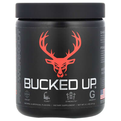 Предтренировочный комплекс Bucked Up, Red Raspberry, 315 g