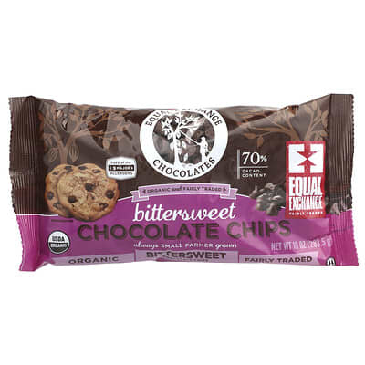 Bittersweet Chocolate Chips, 70% Cacao, 10 oz (283.5 g)