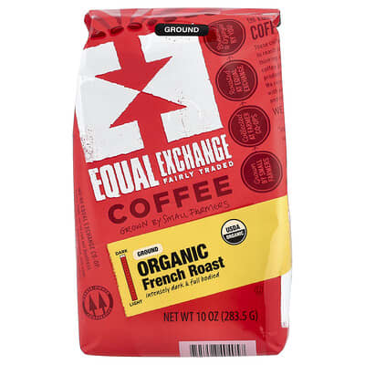 Органический кофе молотый, French Roast, 10 oz (283.5 g)