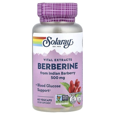 Vital Extracts, Berberine, 500 mg, 60 вегетарианских капсул