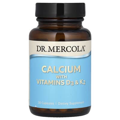 Calcium with Vitamins D3 & K2, 30 Capsules