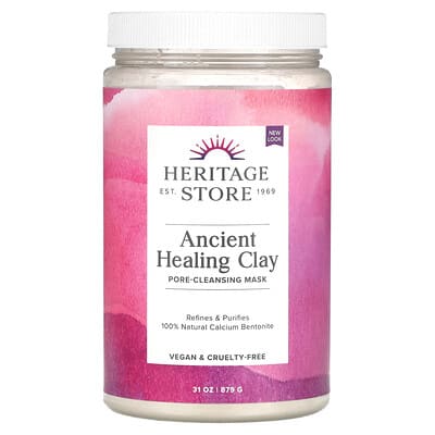 Heritage Store Ancient Healing Clay очищающая маска для пор, 31 oz (879 g)