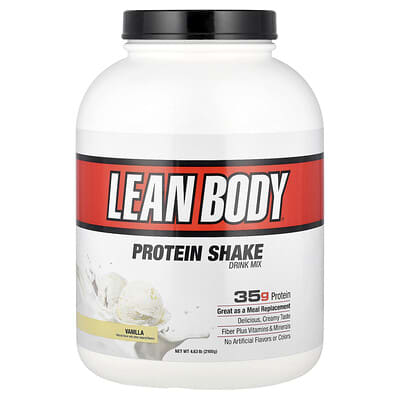 Смесь для протеинового коктейля Lean Body, ваниль, 4.63 lbs (2,100 g)