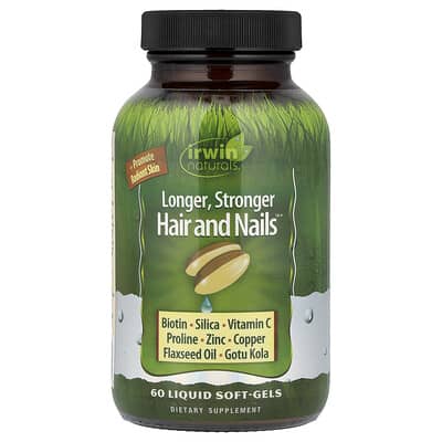 Longer, Stronger Hair and Nails™, 60 жидких мягких капсул