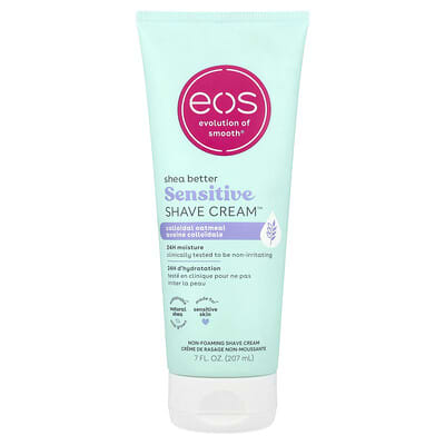 Крем для бритья EOS Shea Better™, Sensitive Shave Cream™, Colloidal Oatmeal, 7 fl oz (207 ml)