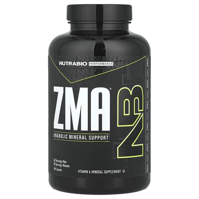 NutraBio ZMA®, 180 капсул