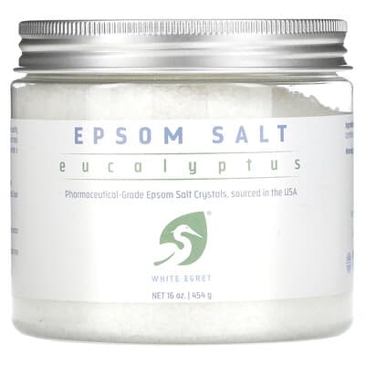 Соль Эпсома с эвкалиптом White Egret 16 oz (454 g)