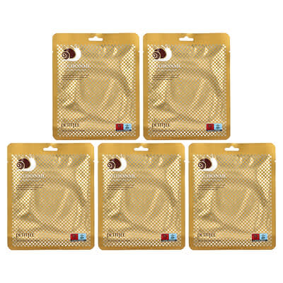 Petitfee Gold & Snail гидрогелевая маска для лица, 5 шт., по 1.05 oz (30 g) каждая