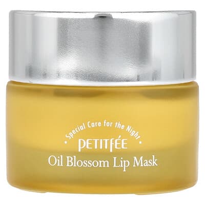 Ночная маска для губ Petitfee Oil Blossom Lip Mask, Sea Buckthorn Oil, 15 g