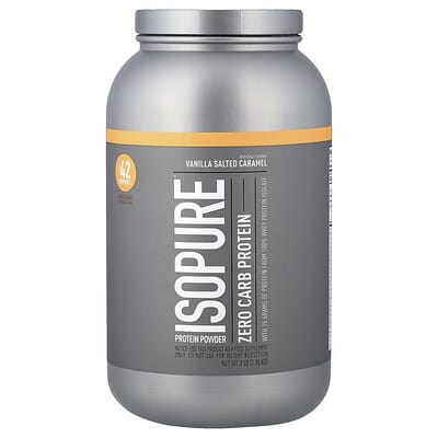 Протеиновый порошок Isopure Zero Carb, Vanilla Salted Caramel, 3 lb (1.36 kg)