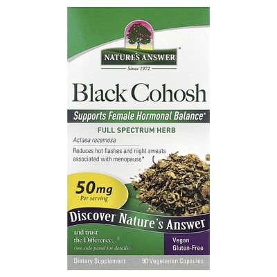 Black Cohosh, Full Spectrum Herb, 50 mg, 90 Vegetarian Capsules