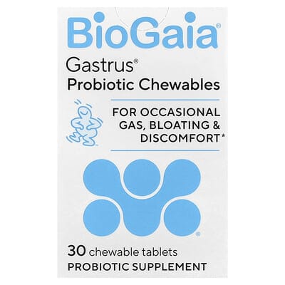 BioGaia Gastrus® пробиотик в жевательных таблетках, 30 штук