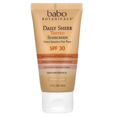 Тонирующий солнцезащитный крем Daily Sheer Tinted Sunscreen SPF 30 Natural Glow 1.7 fl oz (50 ml)