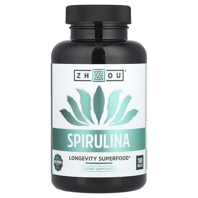 Zhou Nutrition Spirulina, 180 таблеток