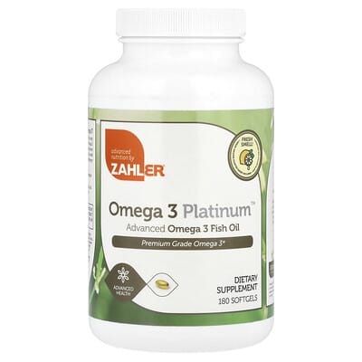 Omega 3 Platinum™, Advanced Omega 3 Fish Oil, 180 Softgels (1,000 mg per Softgel)