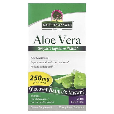 Алоэ вера, 250 mg, 90 вегетарианских капсул