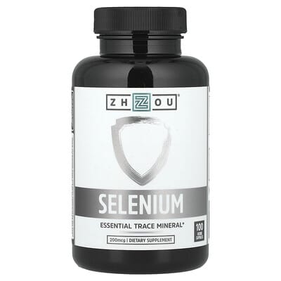 Селен, 200 mcg, 100 вегетарианских капсул