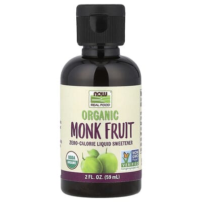 Real Food, Organic Monk Fruit, Liquid Sweetener, 2 fl oz (59 ml)