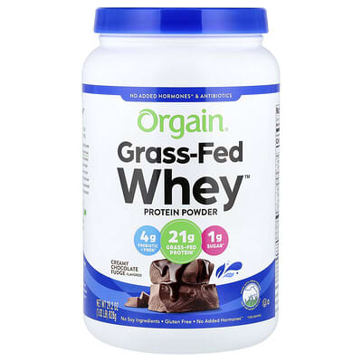 Grass-Fed Whey™ Protein Powder, Creamy Chocolate Fudge, 1.82 lb (828 g)